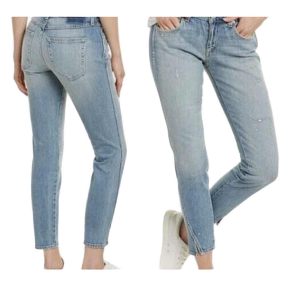 AMO Twist Skinny Tapered Jeans in Sweet Cheeks Sz 26